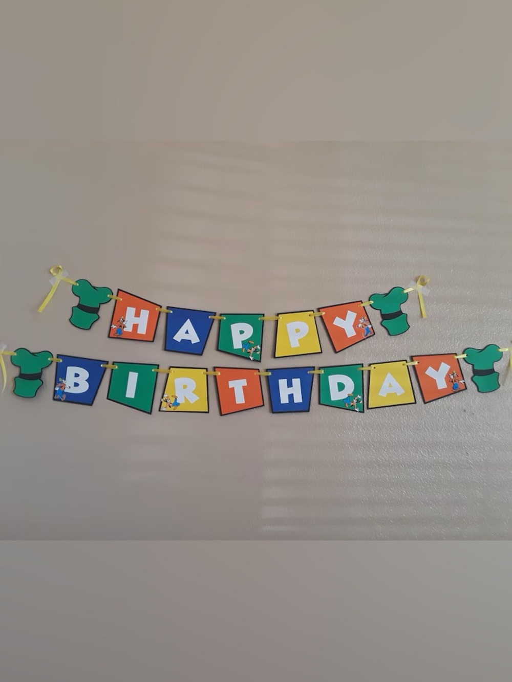 Goofy Happy Birthday Banner,Disney Goofy